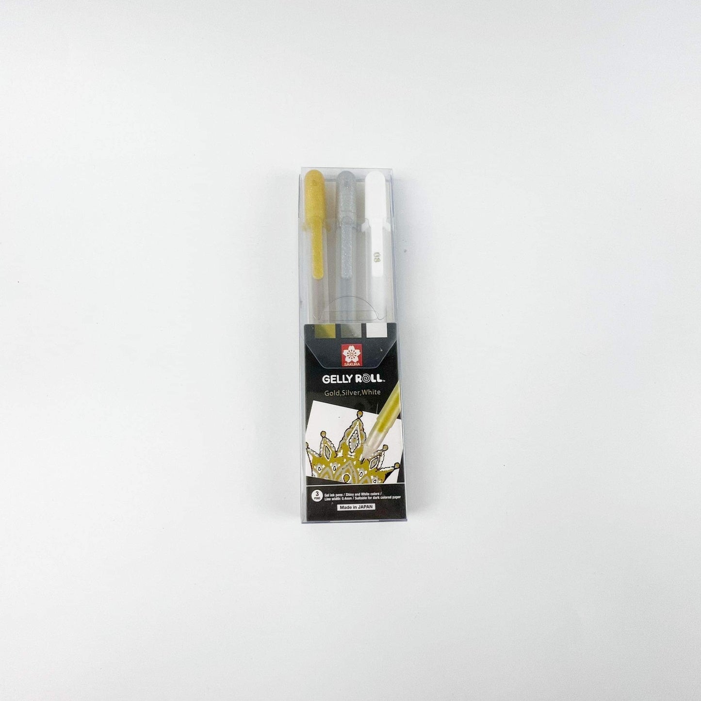 Sakura Gelly Roll White Ink (Individual, White Set, White-Gold-Silver Set)