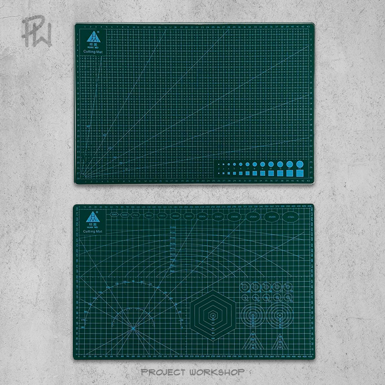 This A3 Cutting Mat is perfectly compatible with rotary cutters, rulers, and utility knives. Its core layer is made of white hard PVC material, able to withstand the toughest of cuts and ideal for heavy-duty use.
