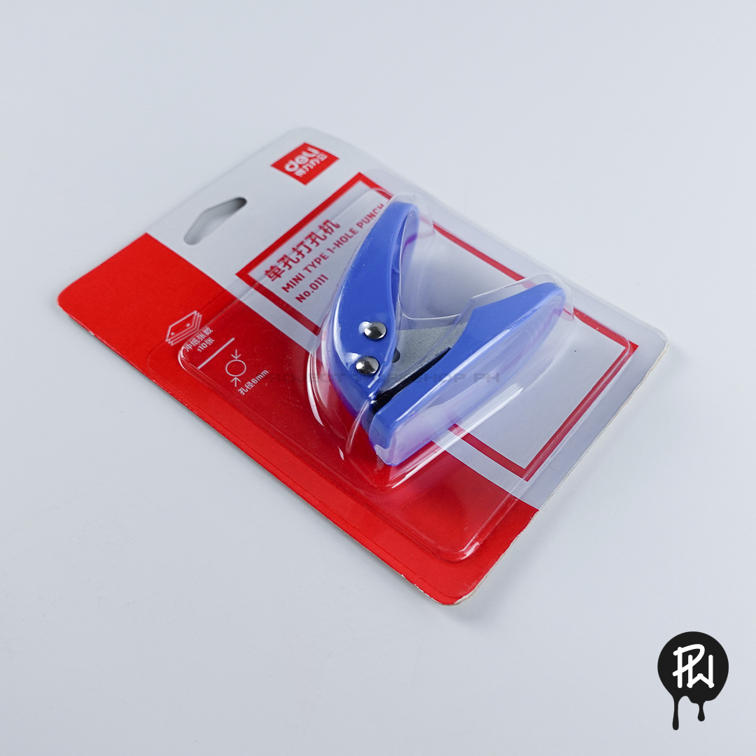 Deli Mini 1-Hole Punch 10 sheets, 6mm