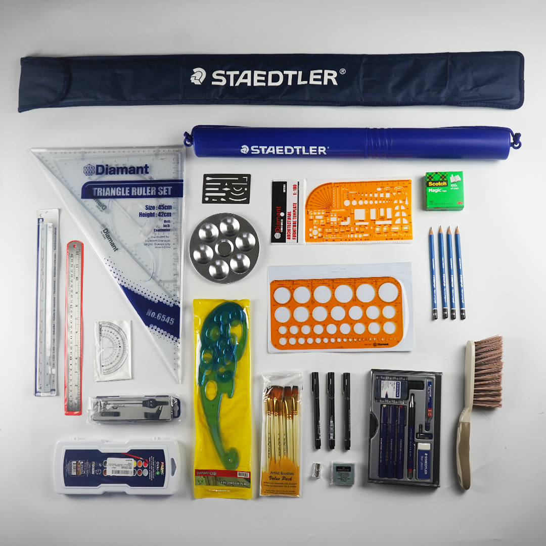 Architecture Student Set w/ 0.2, 0.4, 0.6 Staedtler Techpen (*see item list)