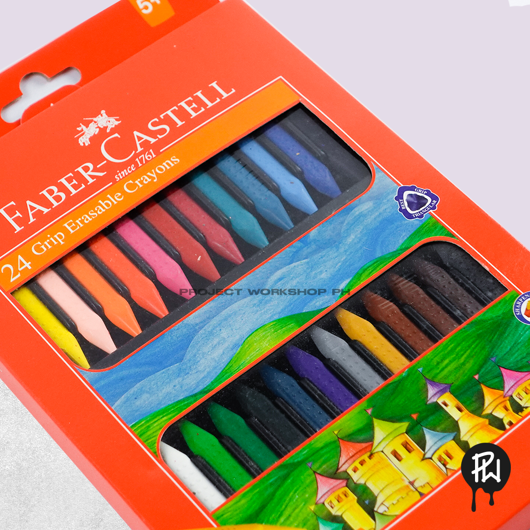 Faber-Castell Erasable Crayons 24 Color Set