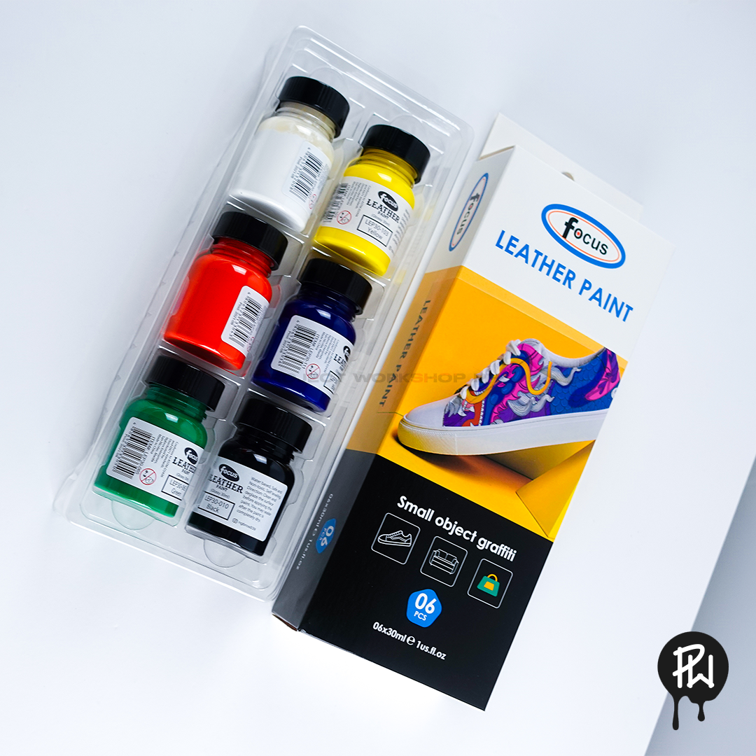 Focus Leather Paint 6x30ml Set
