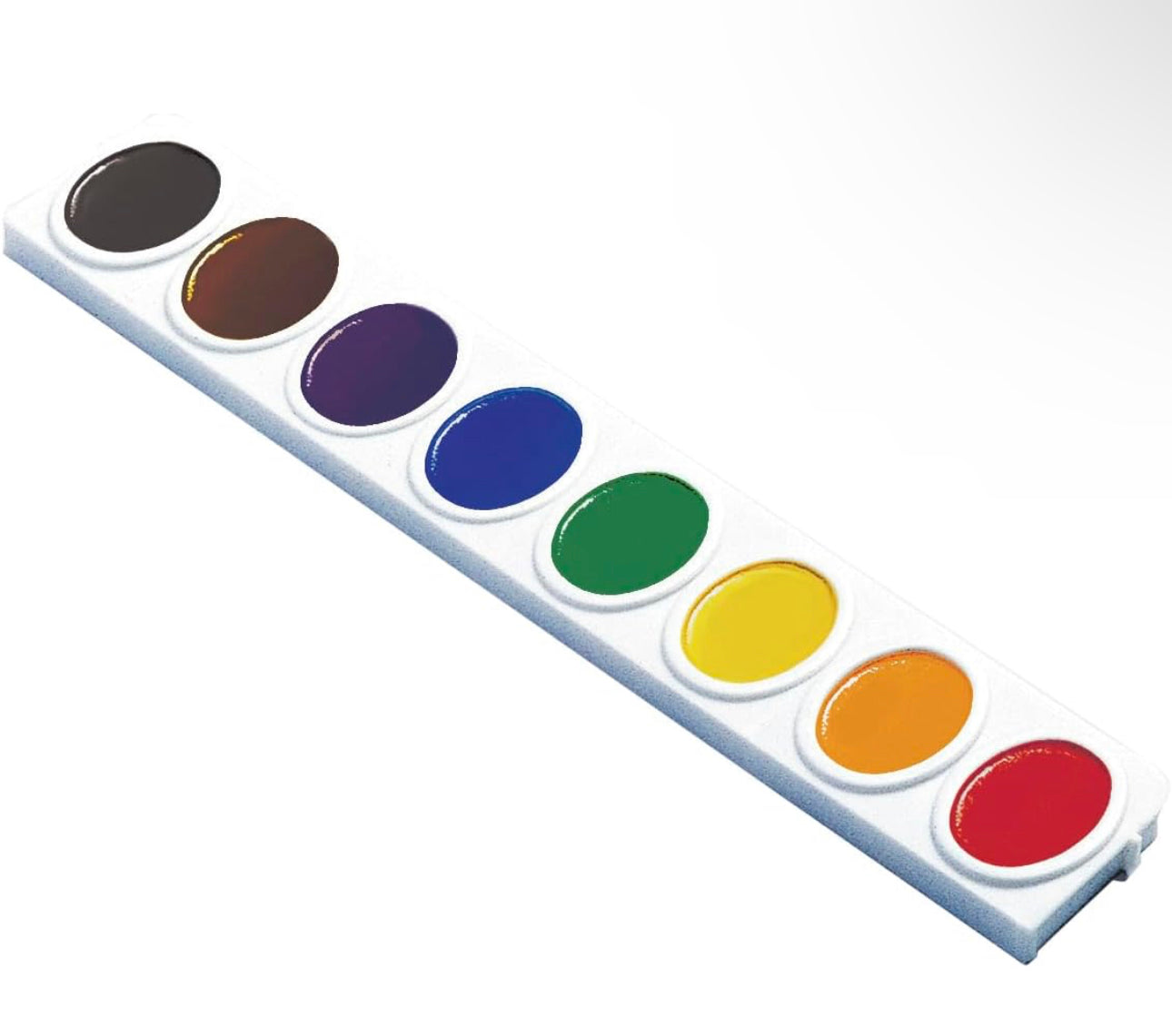 PRANG Watercolor Set (16 Colors, Refill Strip of 8 Colors)