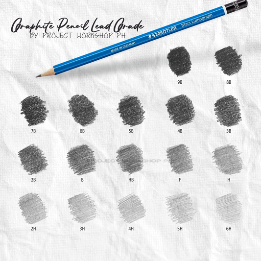 Staedtler Mars Lumograph Graphite Pencils (12B-6H)