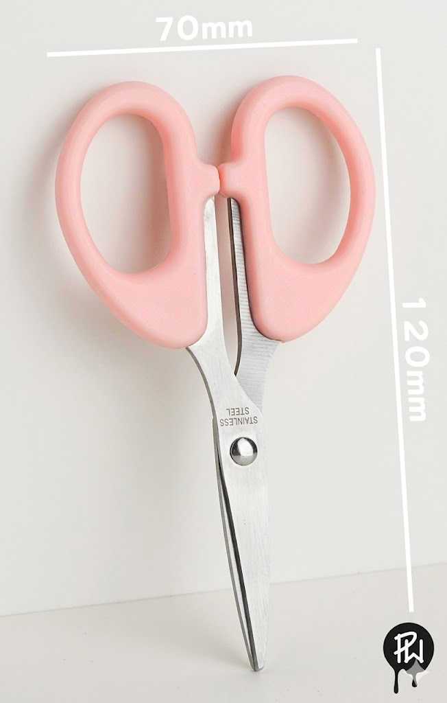 Stainless Steel Scissors Office Multipurpose School Supplies Paper Cutter (Blue, Pink)