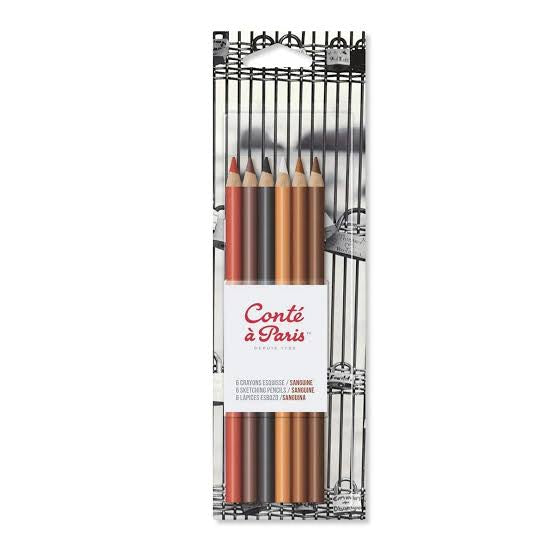 LeFranc & Bourgeois Conte A Paris Sketching Pencil Hues 6s