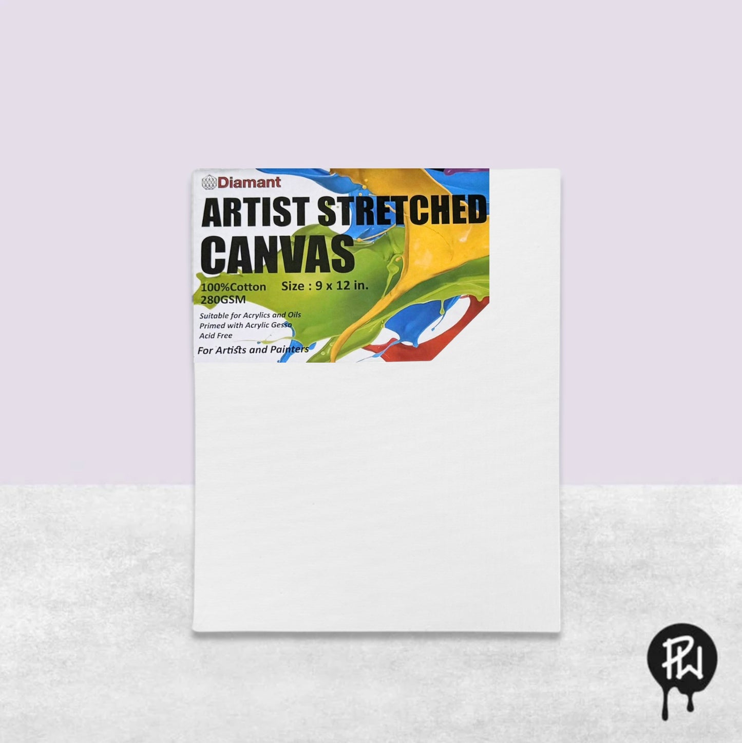 Conda/Diamant Canvas Stretched 9x12