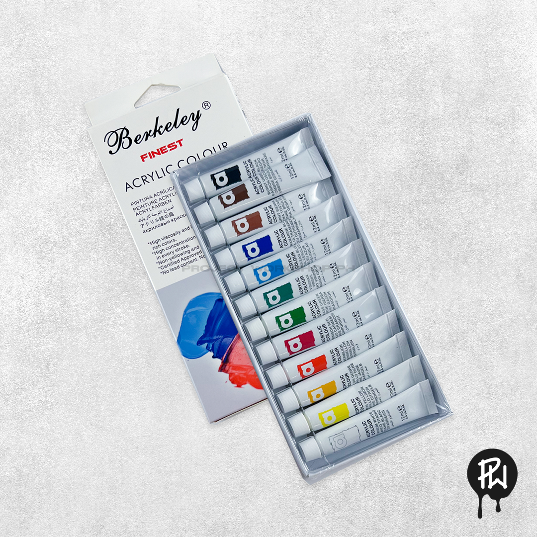 Berkeley Acrylic Colour Set 12 Project Workshop PH