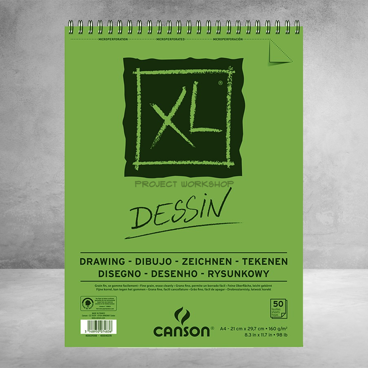 Canson XL Drawing Pad A4/160gsm/50sh