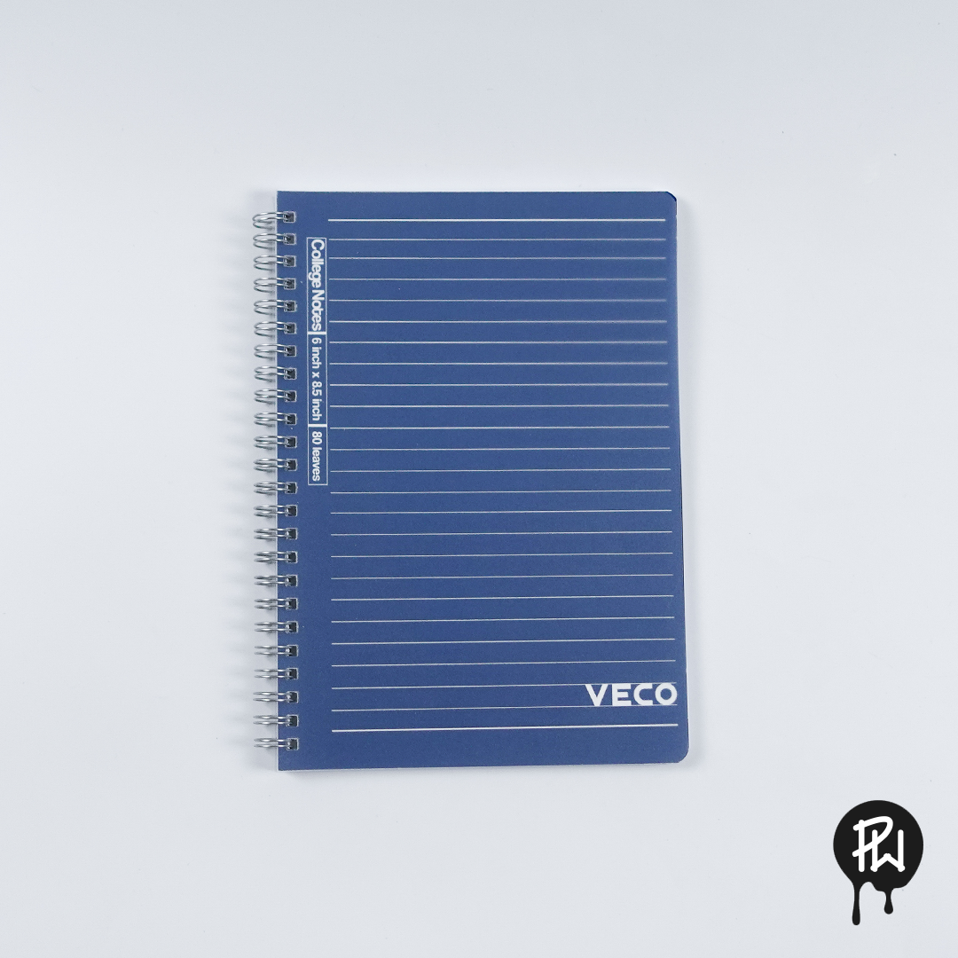 Veco College Notes Notebook, 6x8.5in