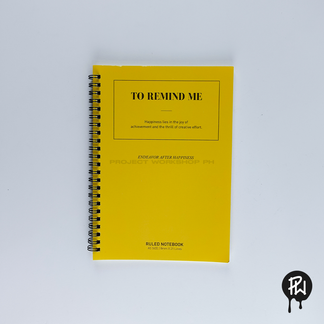 Ruled Notebook A5, 8mm x 21 Lines (Random Color)