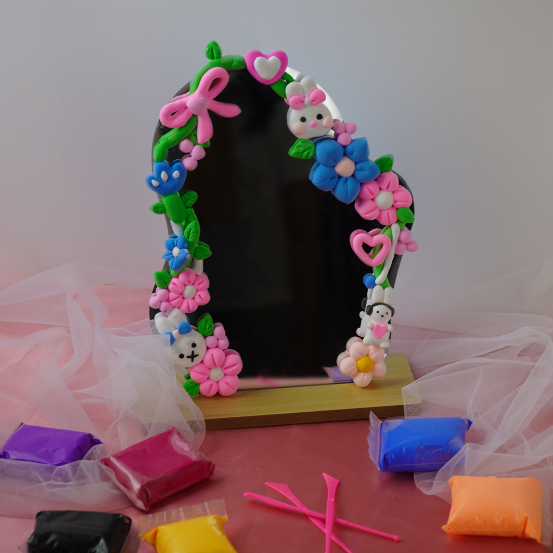 AirDry Clay Mirror Decorating at Bakehead