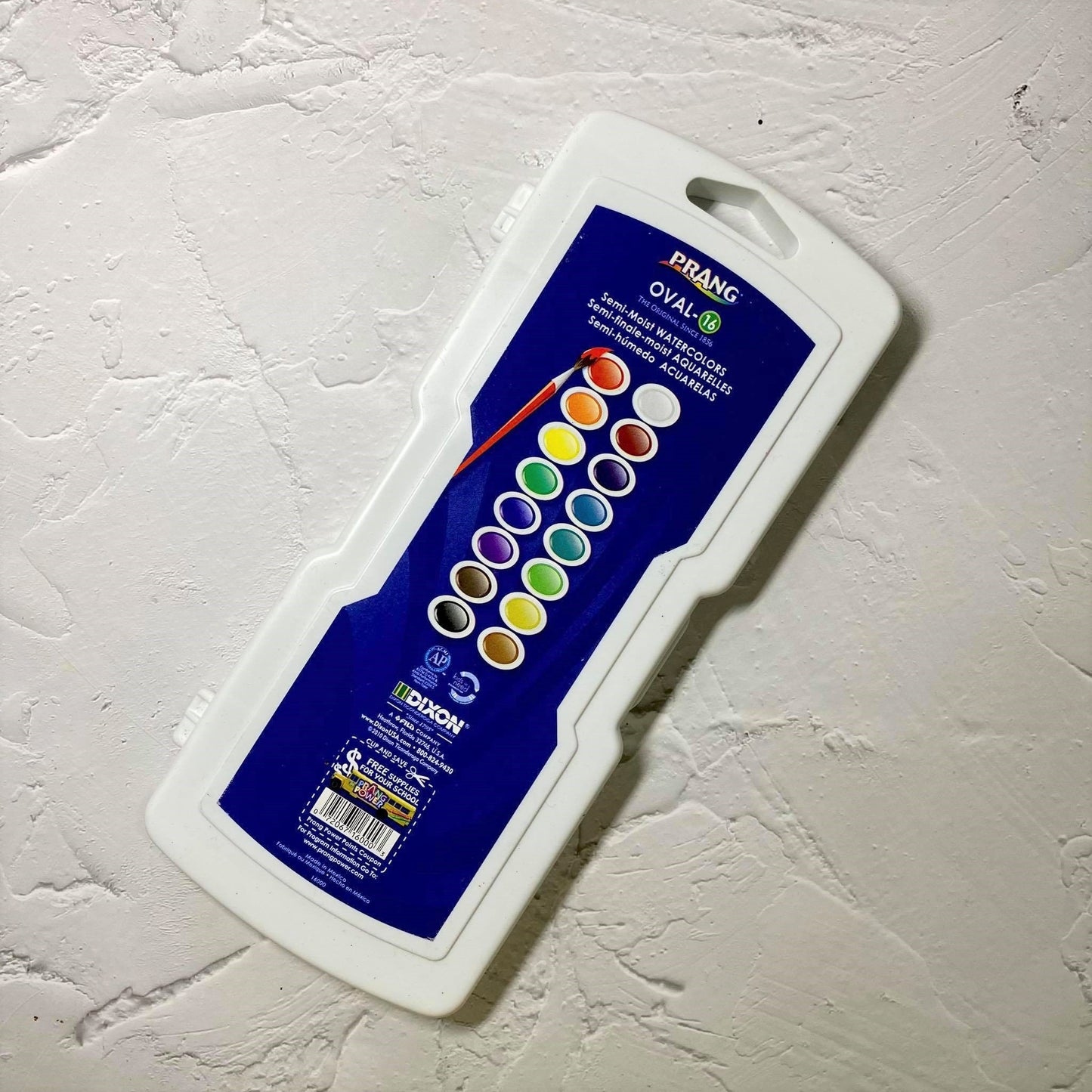 PRANG Watercolor Set (16 Colors, Refill Strip of 8 Colors)