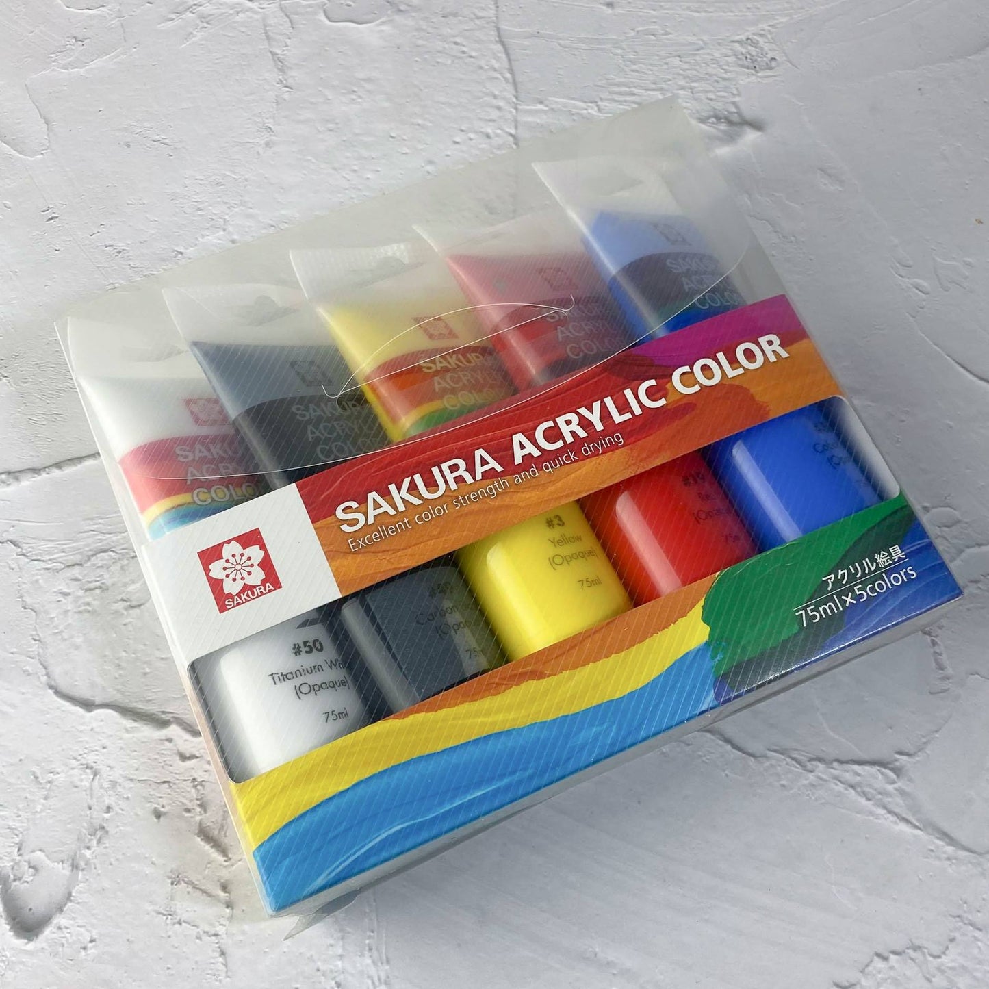 Sakura Acrylic Color 75ml/5 Color Set