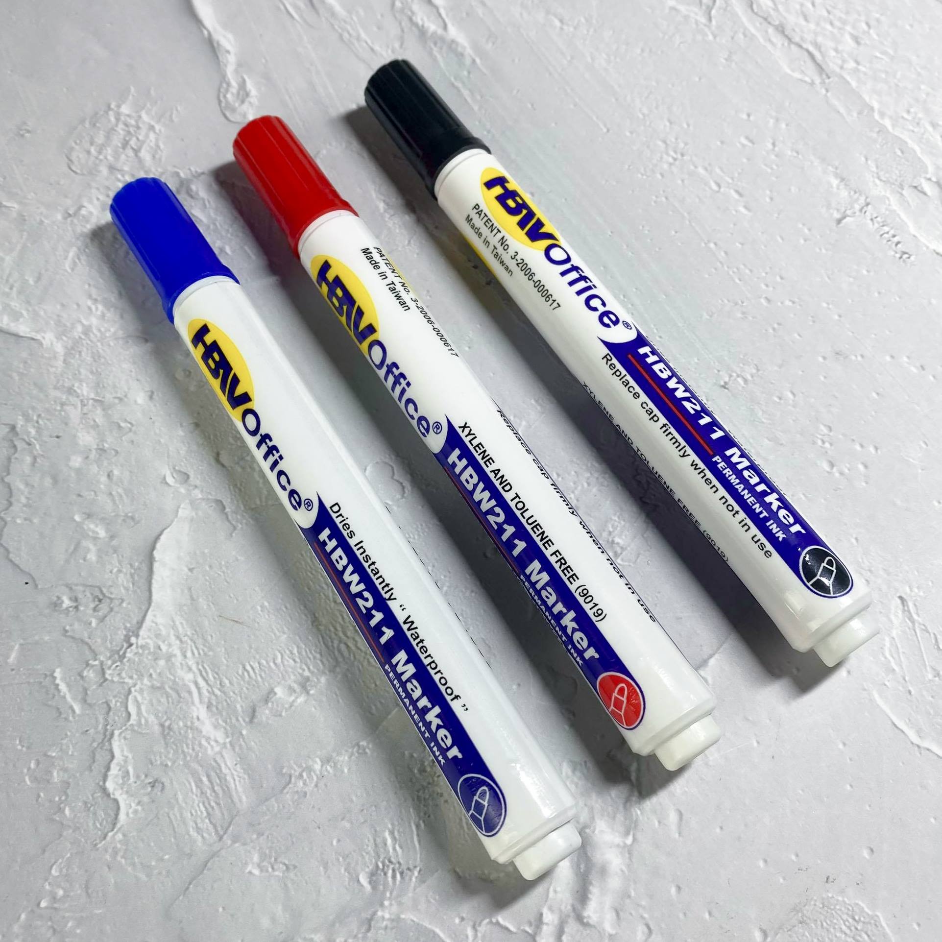 HBW Permanent Marker (Black, Blue, Red) - Main Image