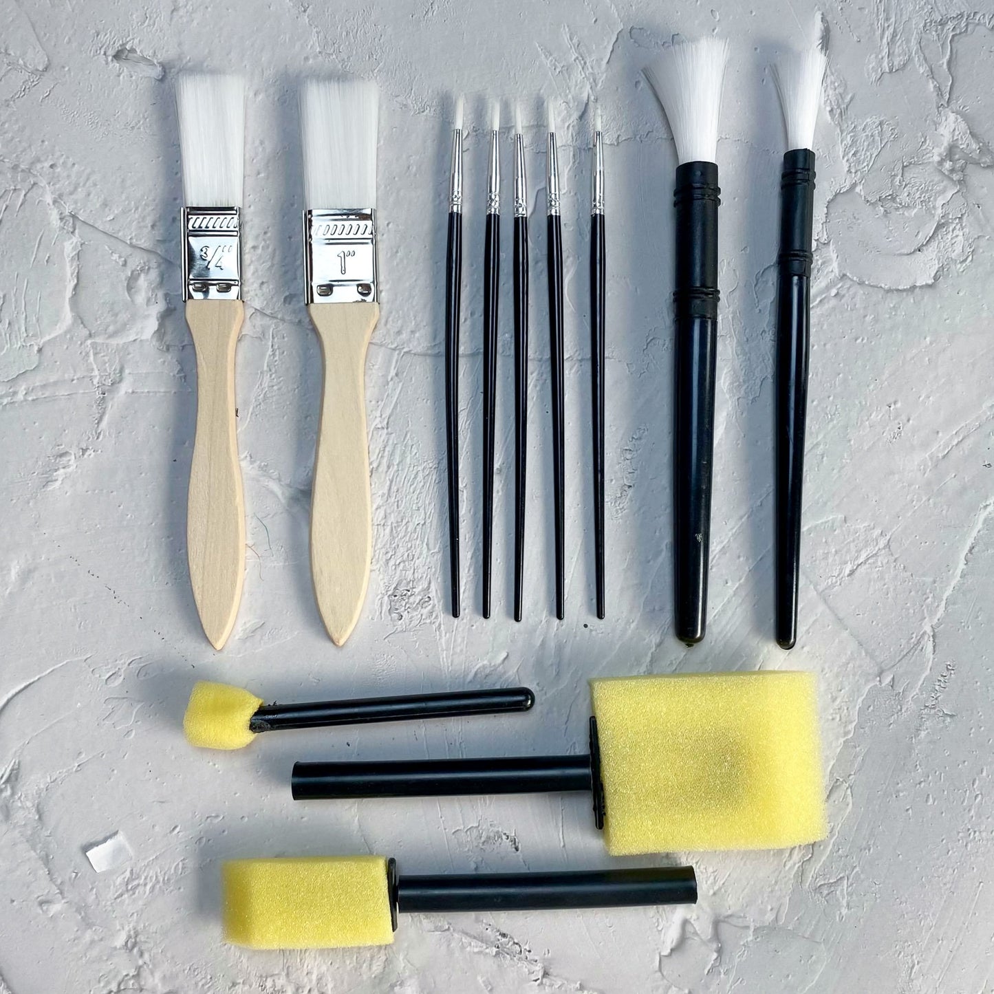 Berkeley Artist Brush Set & Sponge 12s