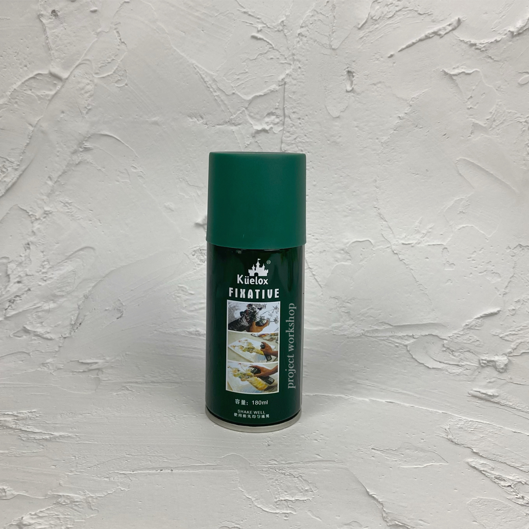Kuelox Fixative is a liquid, similar to varnish, which is usually sprayed over a finished piece of artwork, usually a dry media artwork, to better preserve it and prevent smudging. Project Workshop PH Creating Possibilities, Celebrating Art