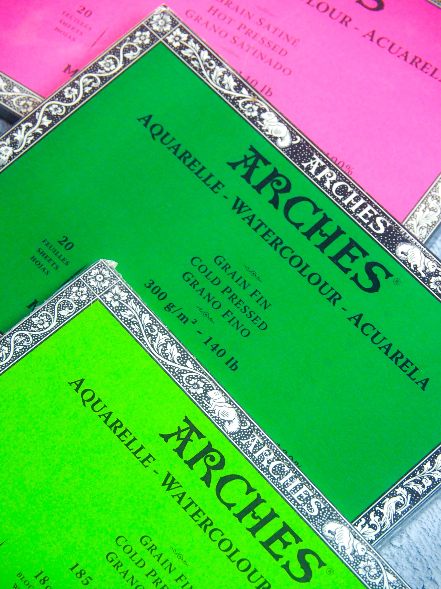 Arches Block Hot Pressed White 300g/7x10/20sh