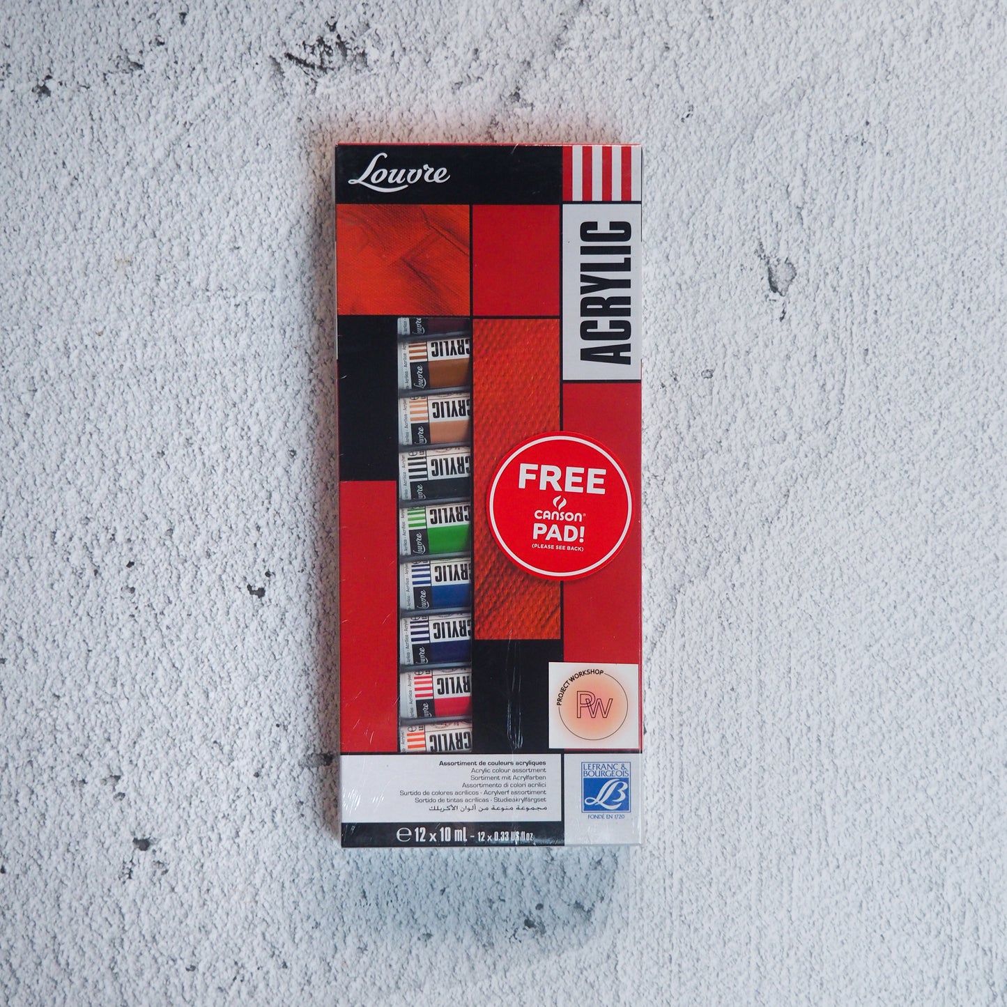 LeFranc & Bourgeois Louvre Acrylic Studio Set 10ml/12s