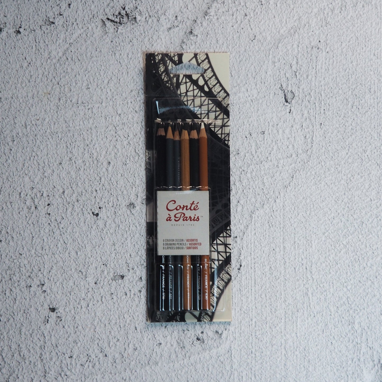 LeFranc & Bourgeois Conte A Paris Drawing Pencil 6pc