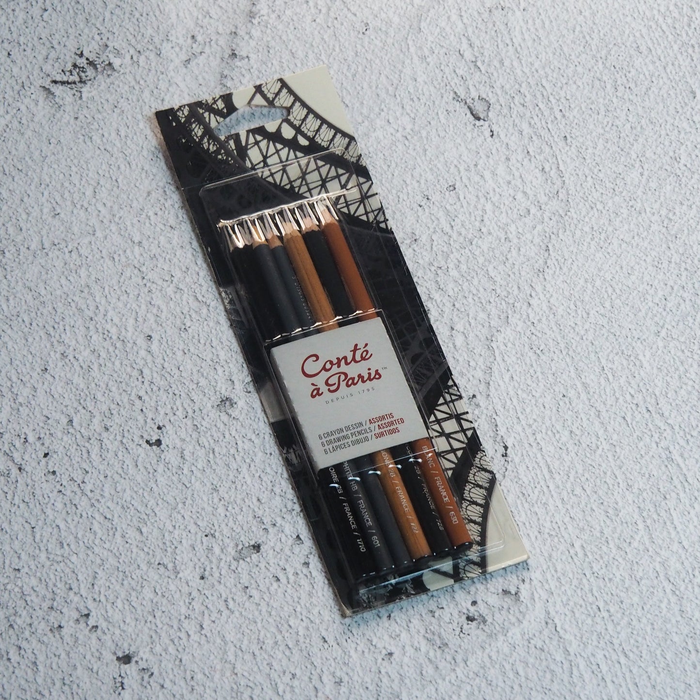 LeFranc & Bourgeois Conte A Paris Drawing Pencil 6pc