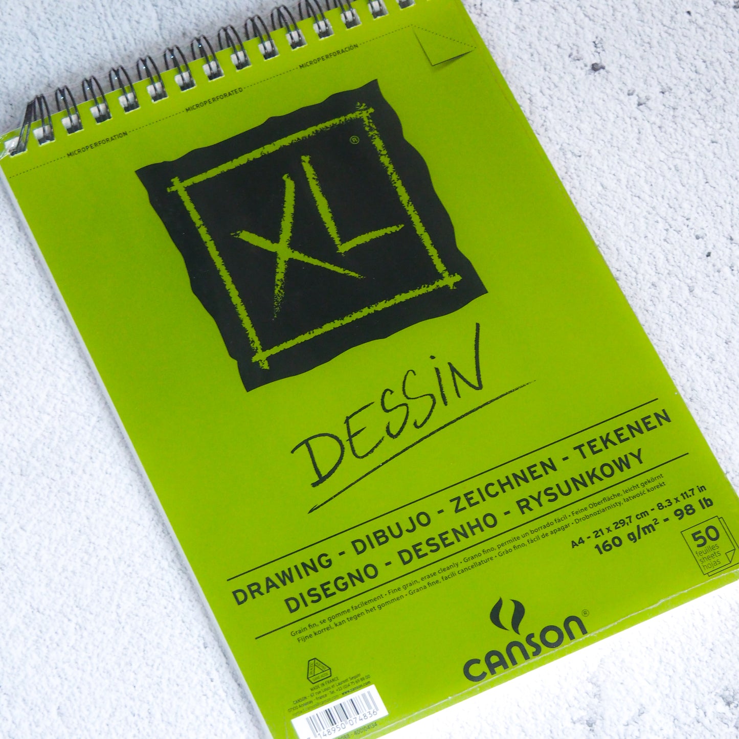 Canson XL Drawing Pad A4/160gsm/50sh