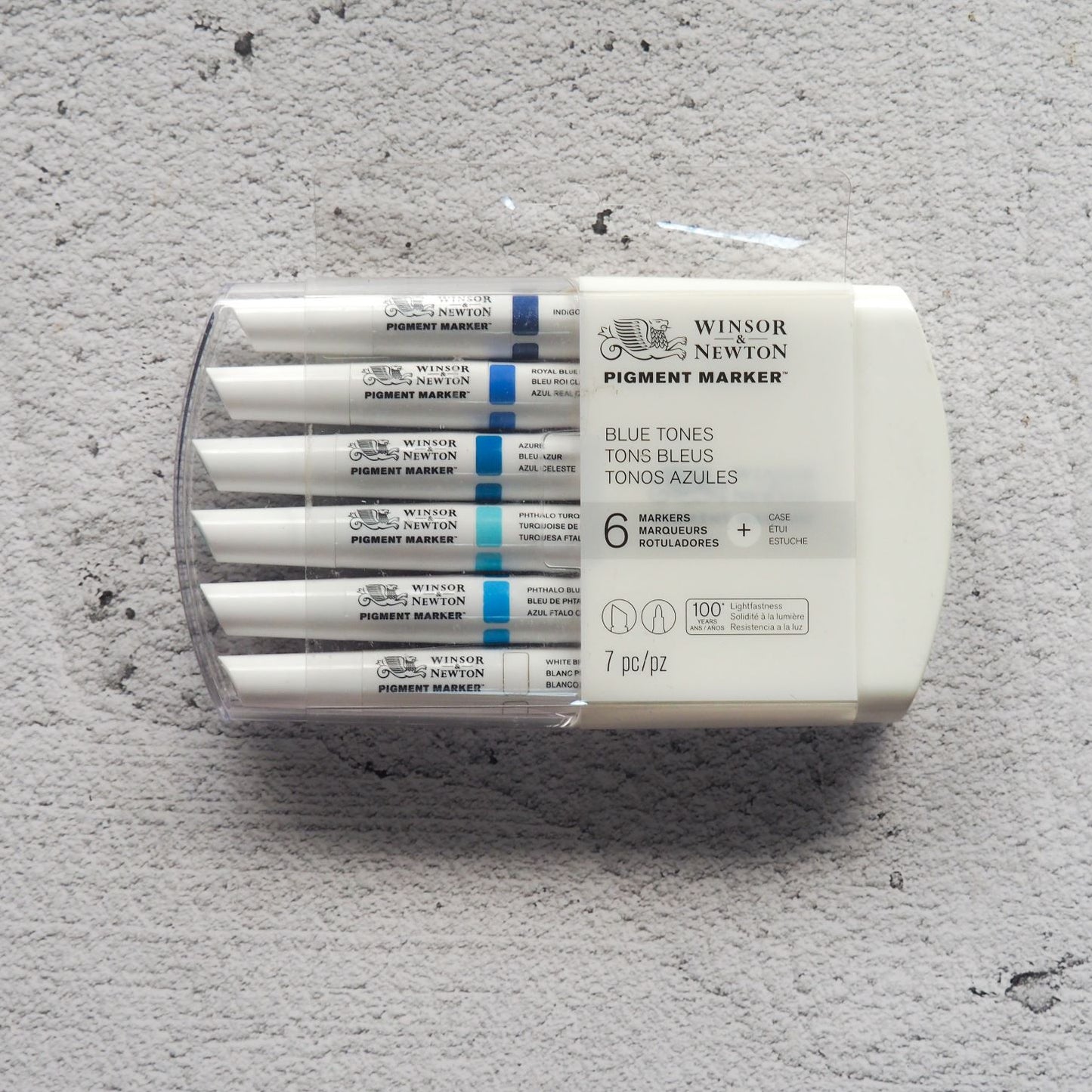 Winsor & Newton Pigment Marker Blue Tones 6s