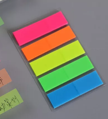 Diamant Rectangular Sticky Notes Marker 5 Colors