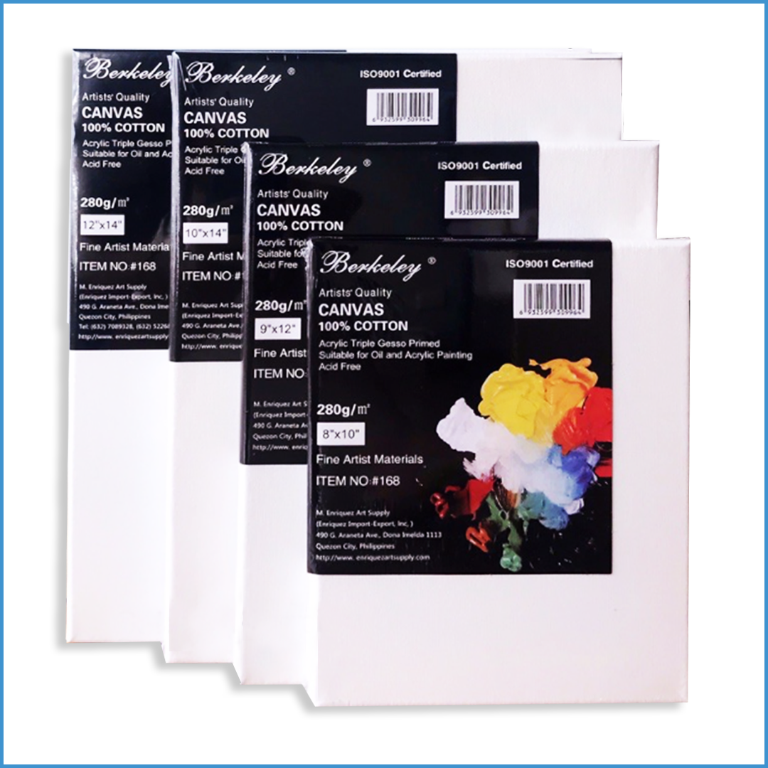 Berkeley Canvas Stretched 15x20. Berkeley Canvas is ready to use with frame and primer. Suitable for Oil and Acrylic Paints