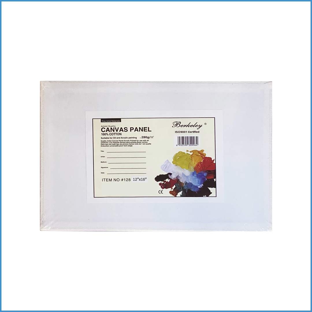 Berkeley Canvas Panel 12"x16". 100% cotton Suitable for Oil and Acrylic Painting