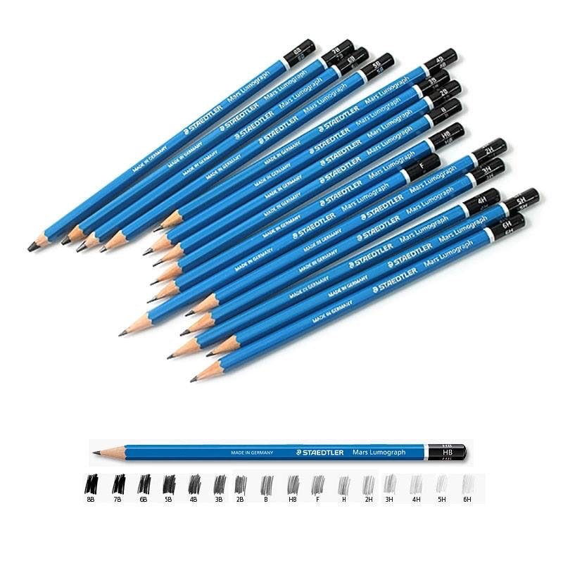 Staedtler Mars Lumograph Graphite Pencils (12B-6H)