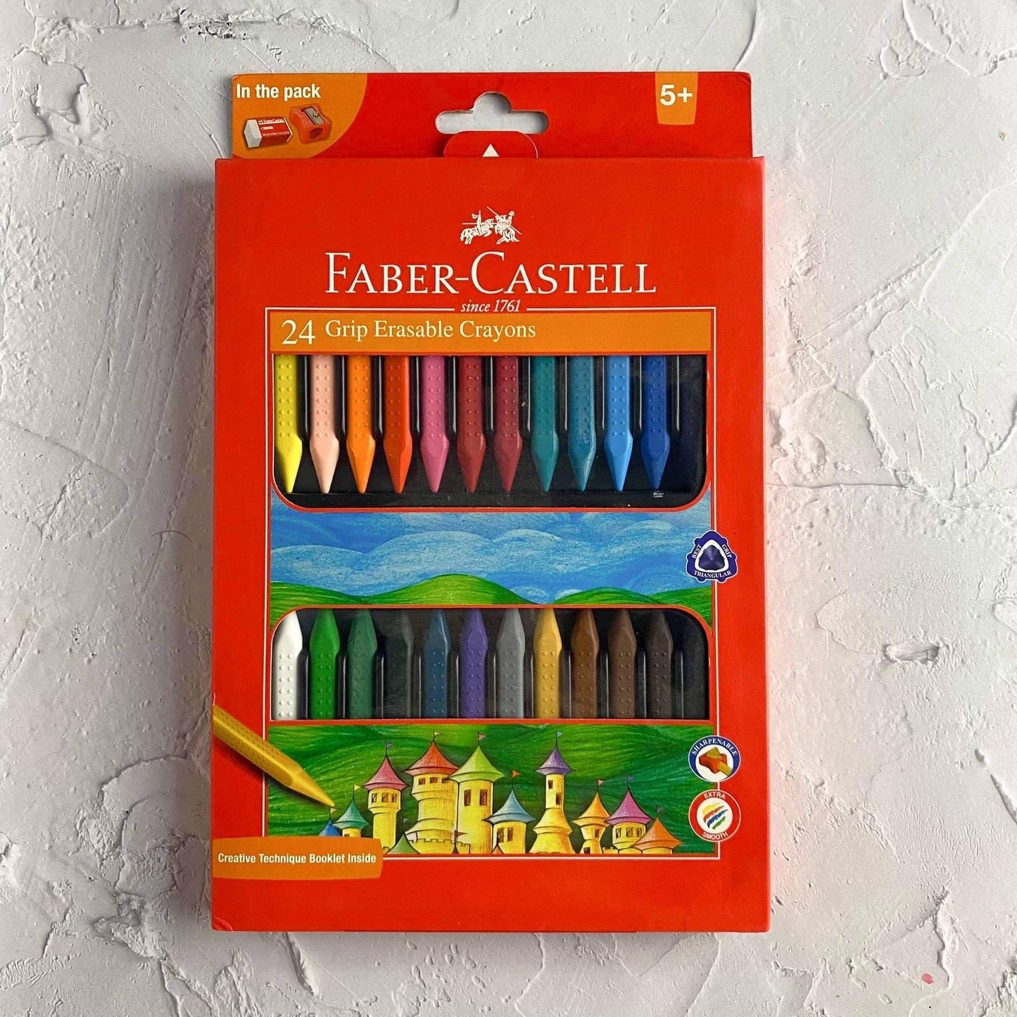 Faber-Castell Erasable Crayons 24 Color Set