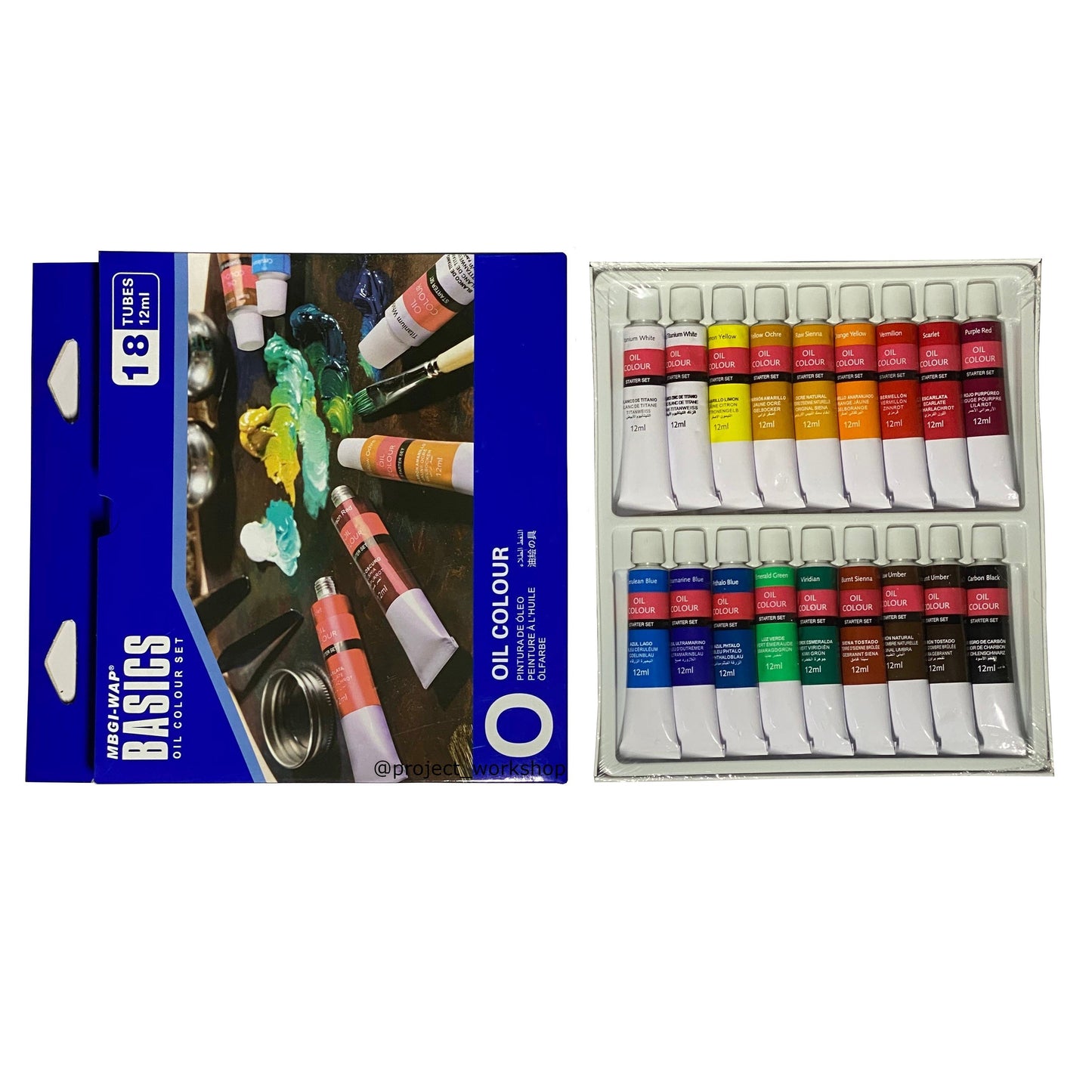 Magi Wap Oil Paint Set 18 Colors