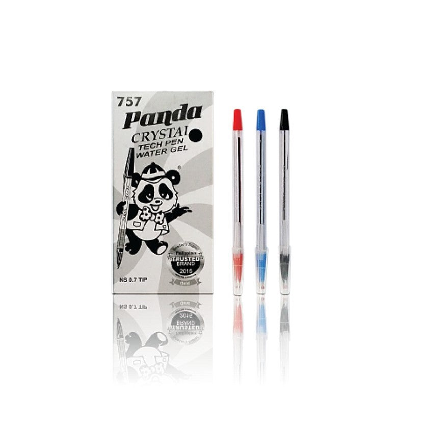 Panda Water Gel Ballpen (Black, Blue, Red)