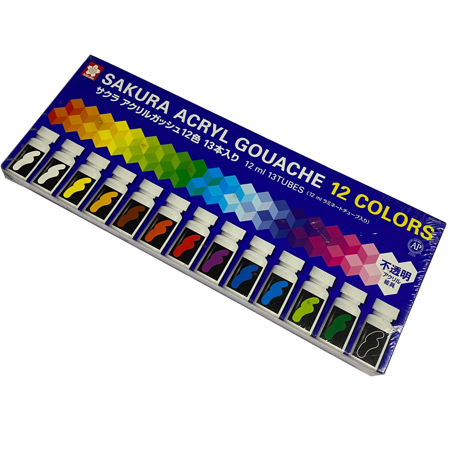 Sakura Acrylic Gouache 12 Color Set