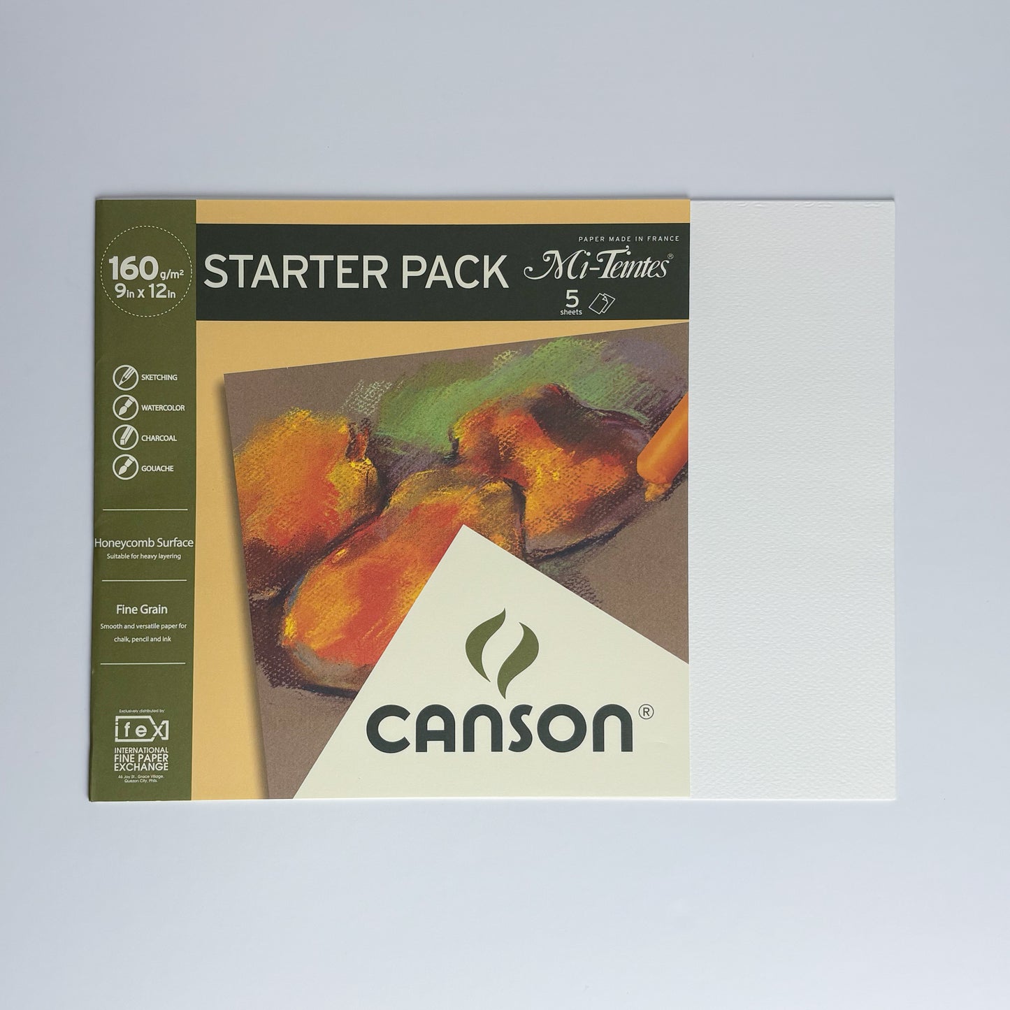 Canson Starter Pack Mi-Teintes 160g/9x12/5sh