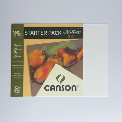 Canson Starter Pack Mi-Teintes 160g/9x12/5sh