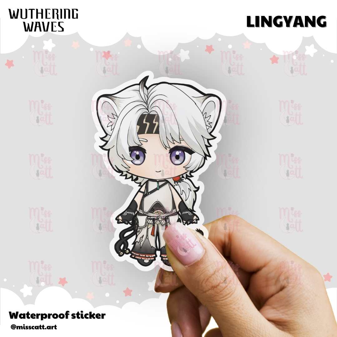 MissCatt Wuthering Waves Chibi Sticker