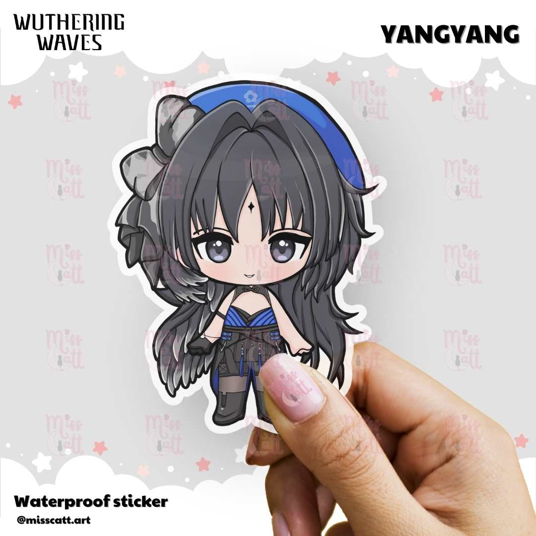 MissCatt Wuthering Waves Chibi Sticker