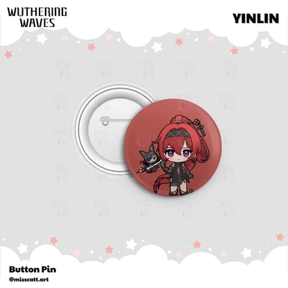 MissCatt Wuthering Waves Button Pin