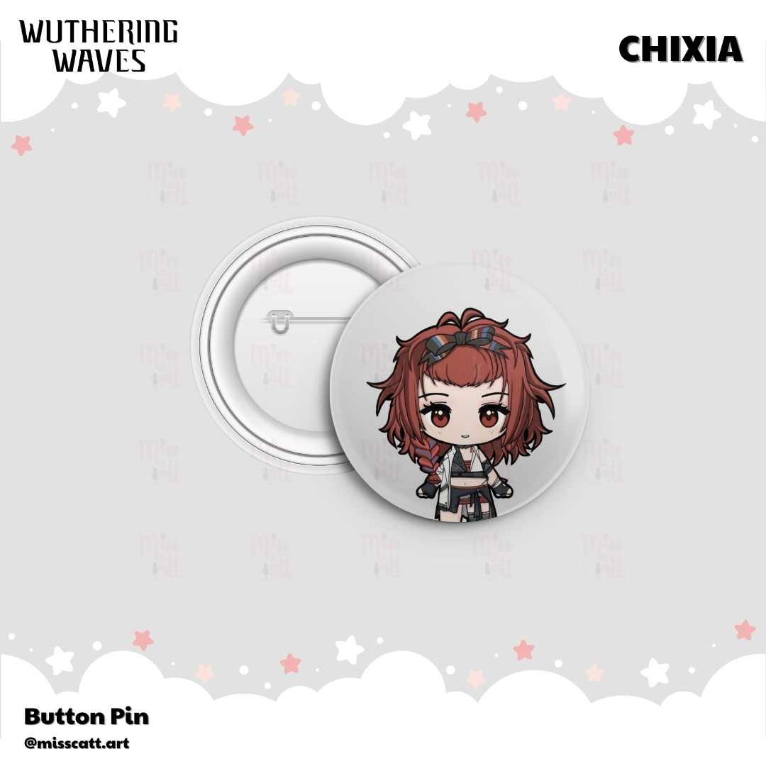 MissCatt Wuthering Waves Button Pin