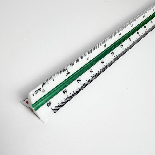 HuedHausTriangular Scale Ruler (1:100-1:600)