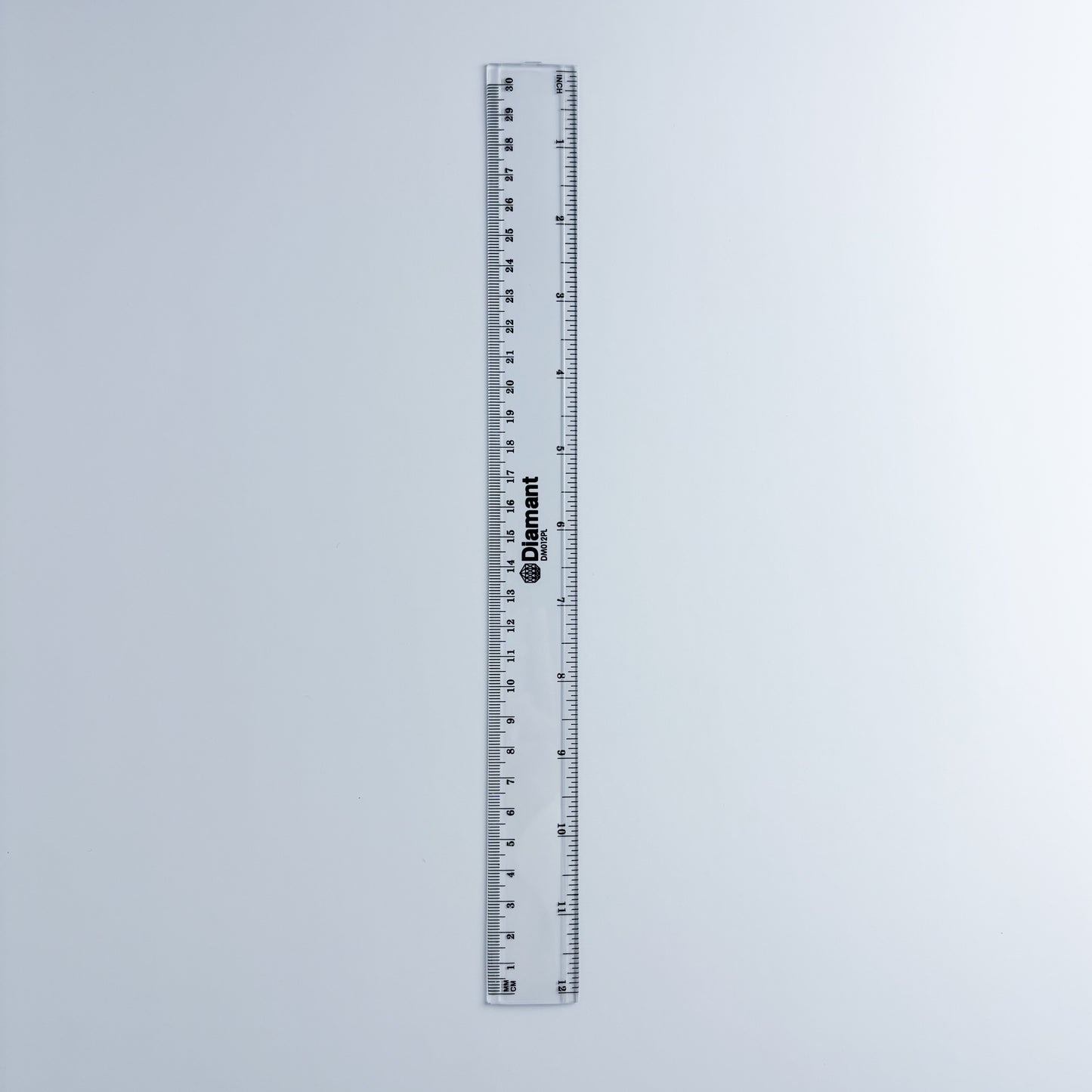 Transparent Plastic Ruler 12"