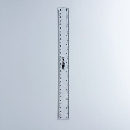 Transparent Plastic Ruler 12"