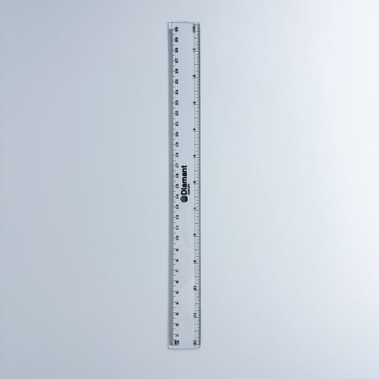 Transparent Plastic Ruler 12"
