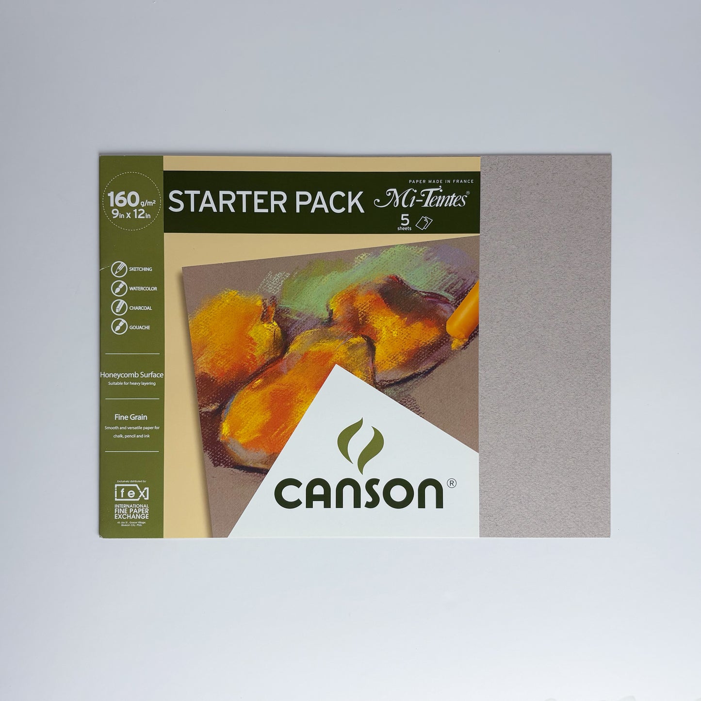 Canson Starter Pack Mi-Teintes 160g/9x12/5sh