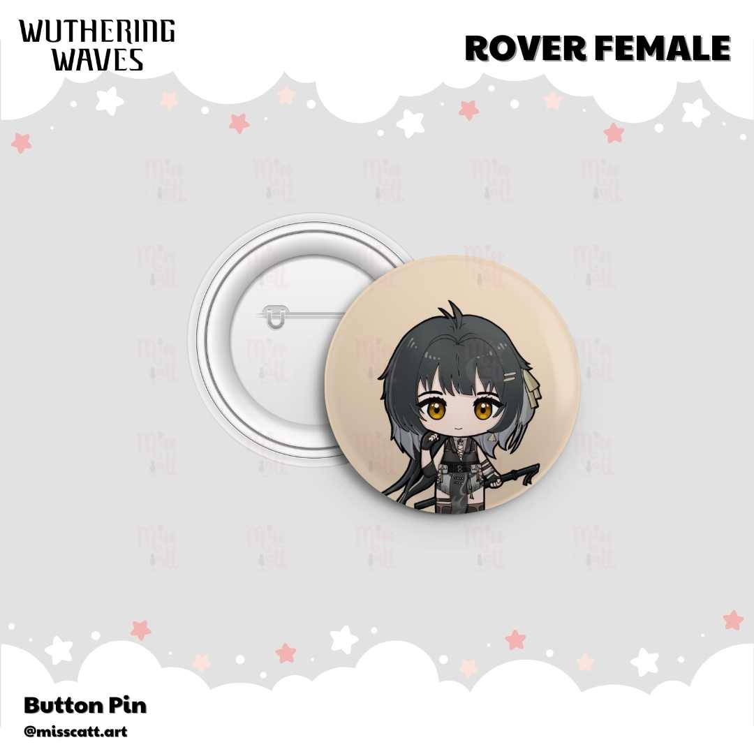 MissCatt Wuthering Waves Button Pin