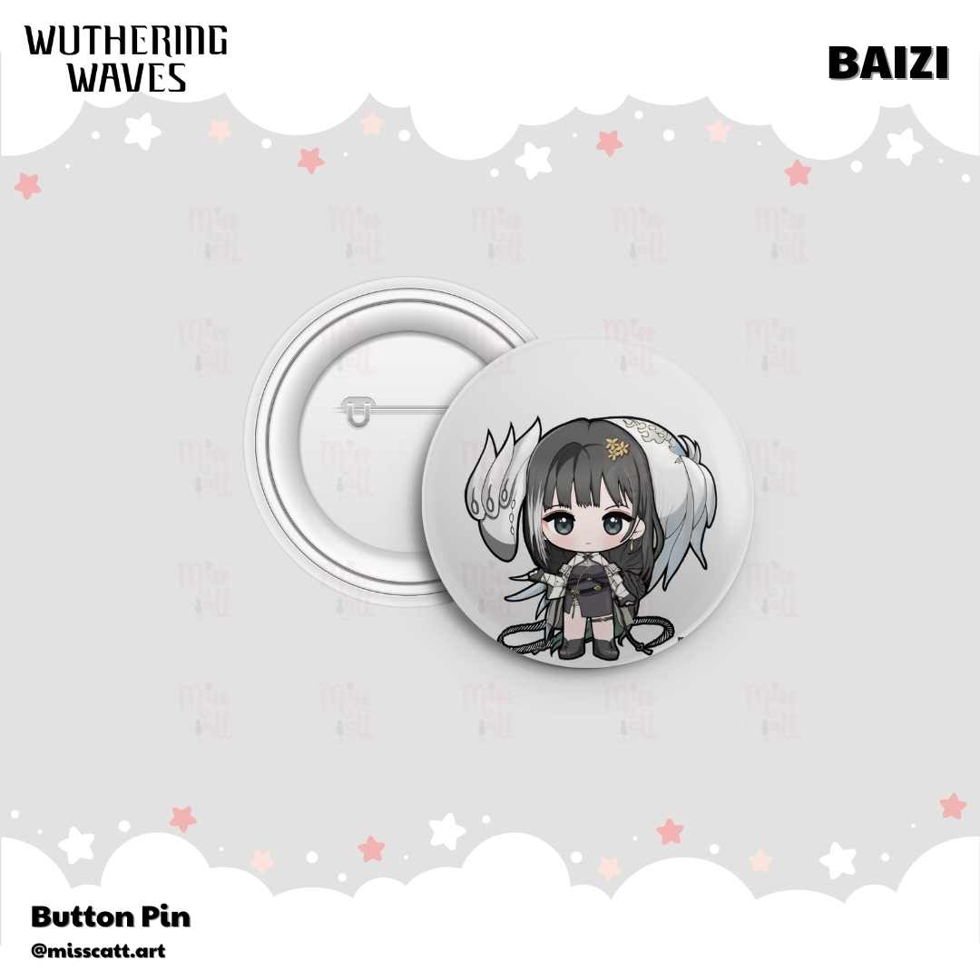 MissCatt Wuthering Waves Button Pin