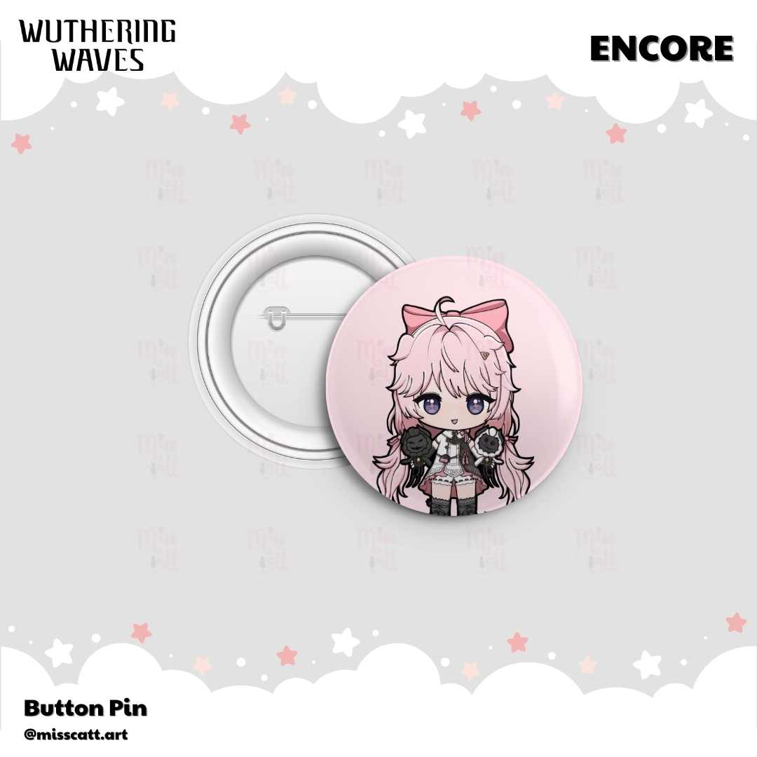 MissCatt Wuthering Waves Button Pin