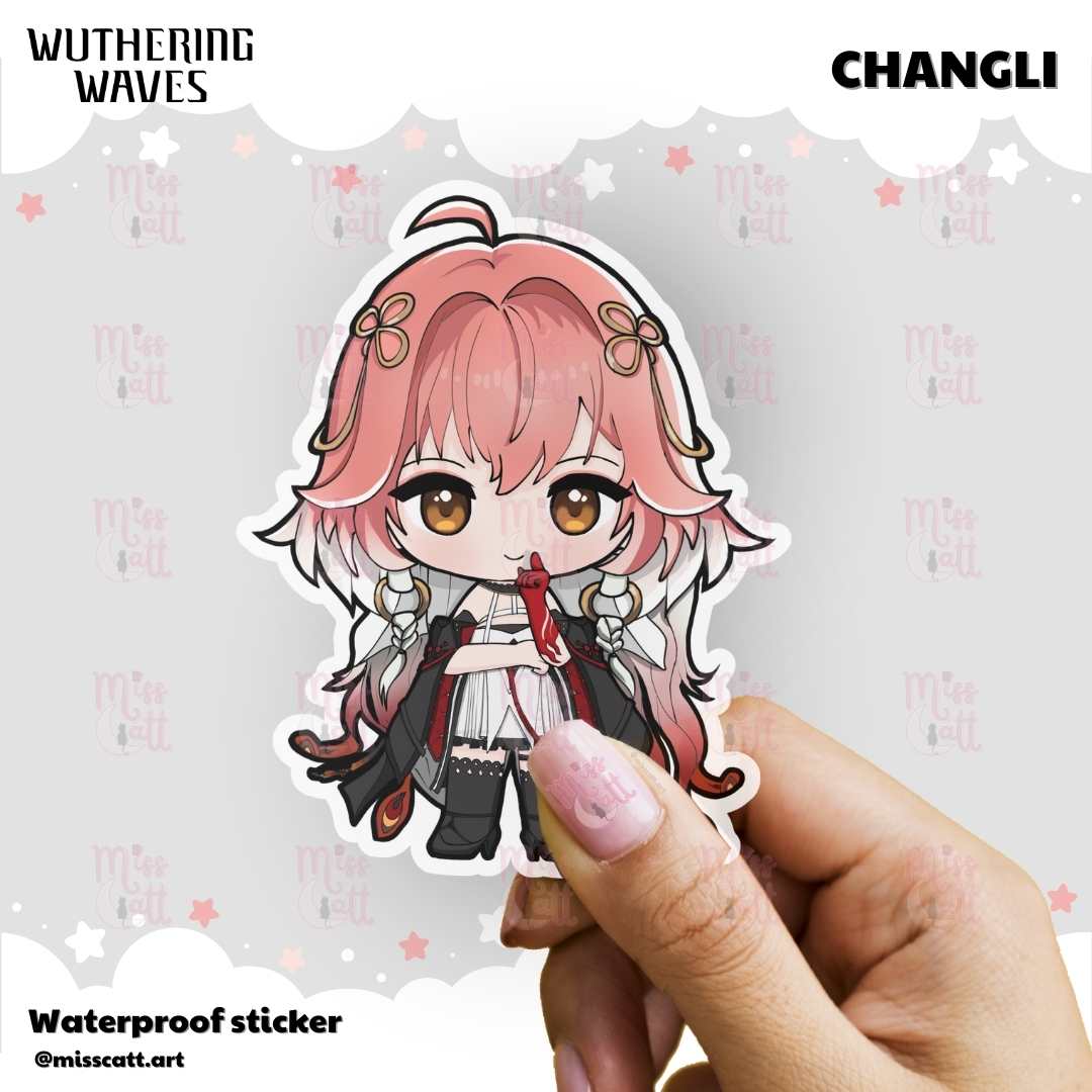 MissCatt Wuthering Waves Chibi Sticker